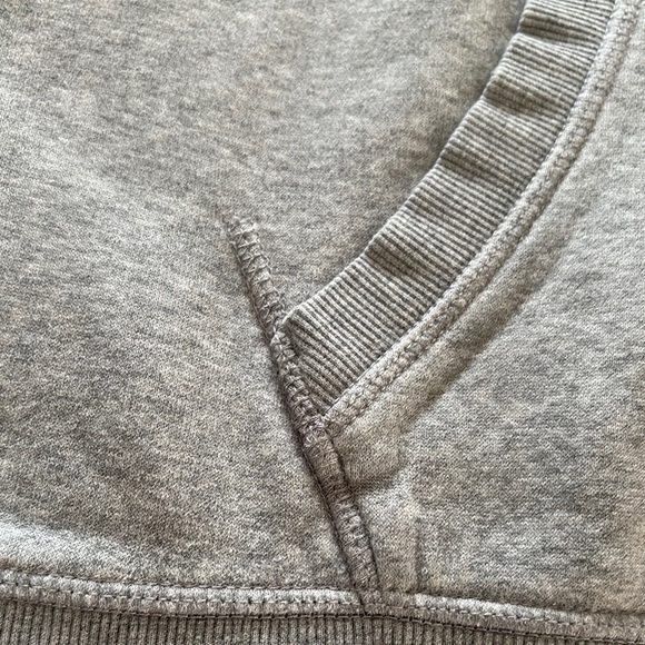 Gently Loved Vintage Chuck Taylor Converse Light Gray Hoodie Sweater Unisex - Picture 3 of 10
